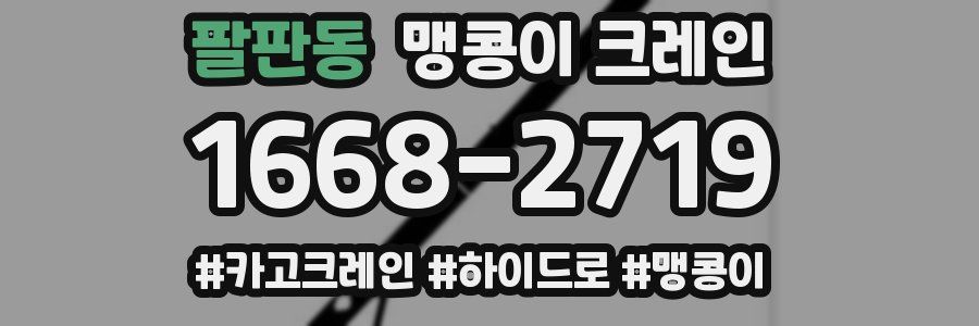 팔판동 맹콩이 크레인