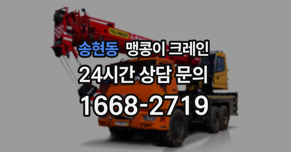 송현동 맹콩이 크레인