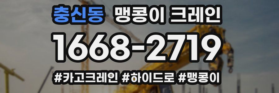 충신동 맹콩이 크레인