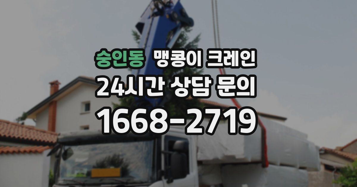 숭인동 맹콩이 크레인