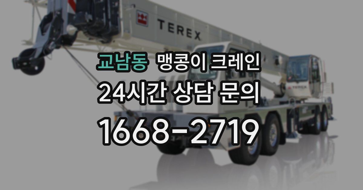 교남동 맹콩이 크레인