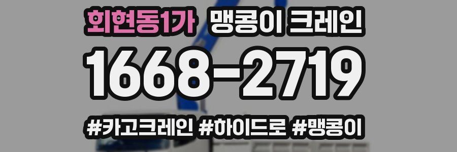 회현동1가 맹콩이 크레인