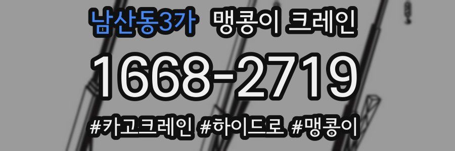 남산동3가 맹콩이 크레인