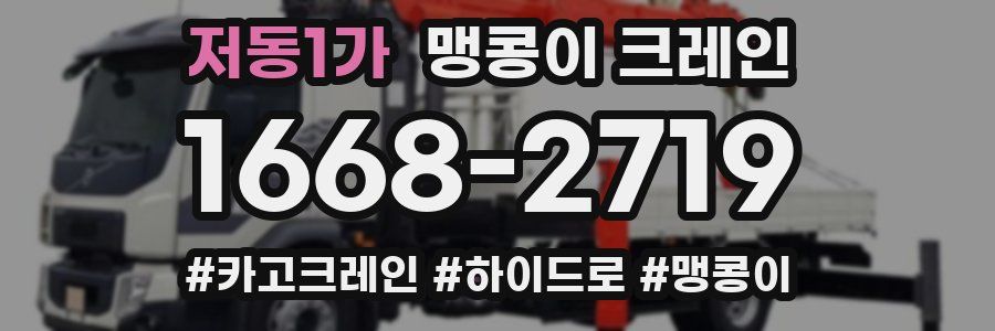 저동1가 맹콩이 크레인