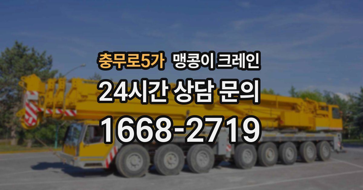 충무로5가 맹콩이 크레인