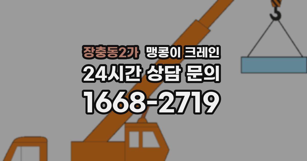장충동2가 맹콩이 크레인