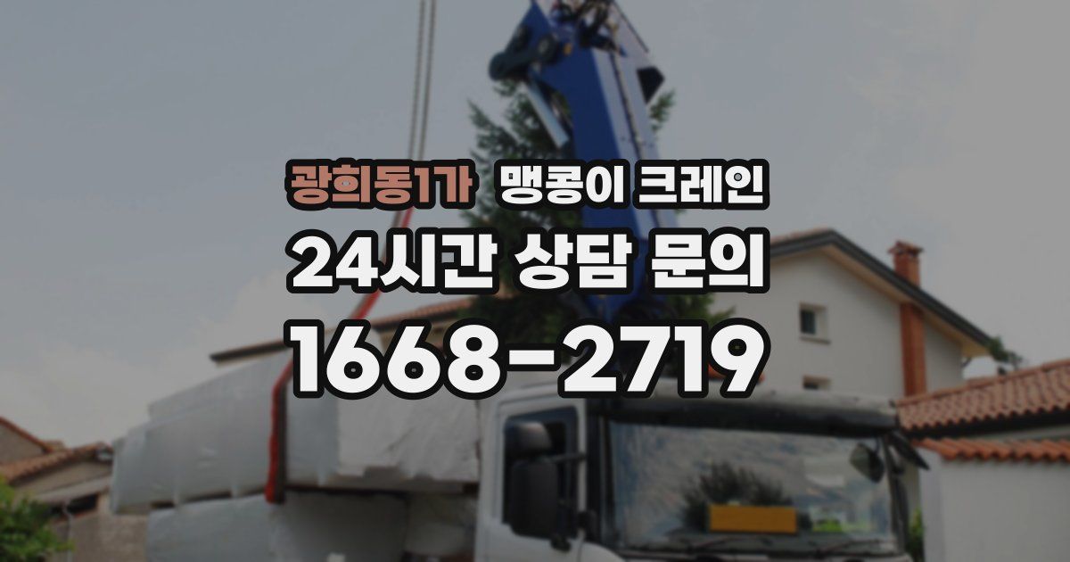 광희동1가 맹콩이 크레인