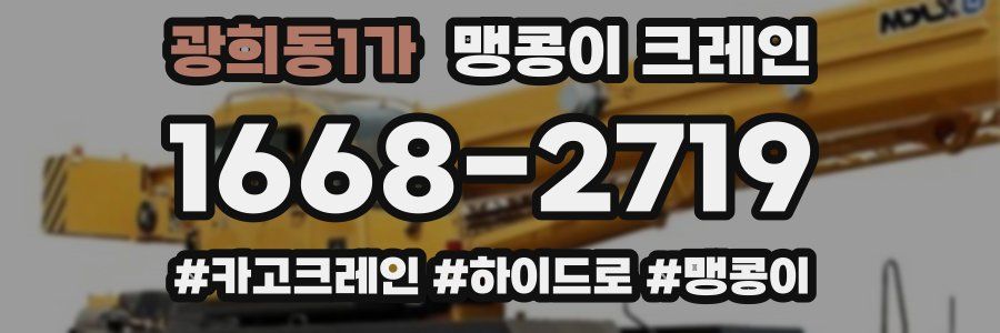 광희동1가 맹콩이 크레인
