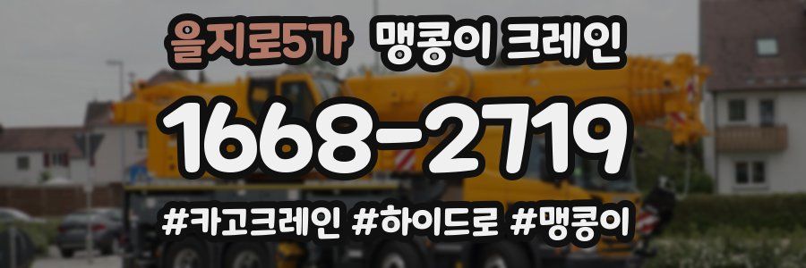 을지로5가 맹콩이 크레인