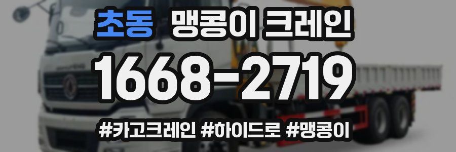 초동 맹콩이 크레인