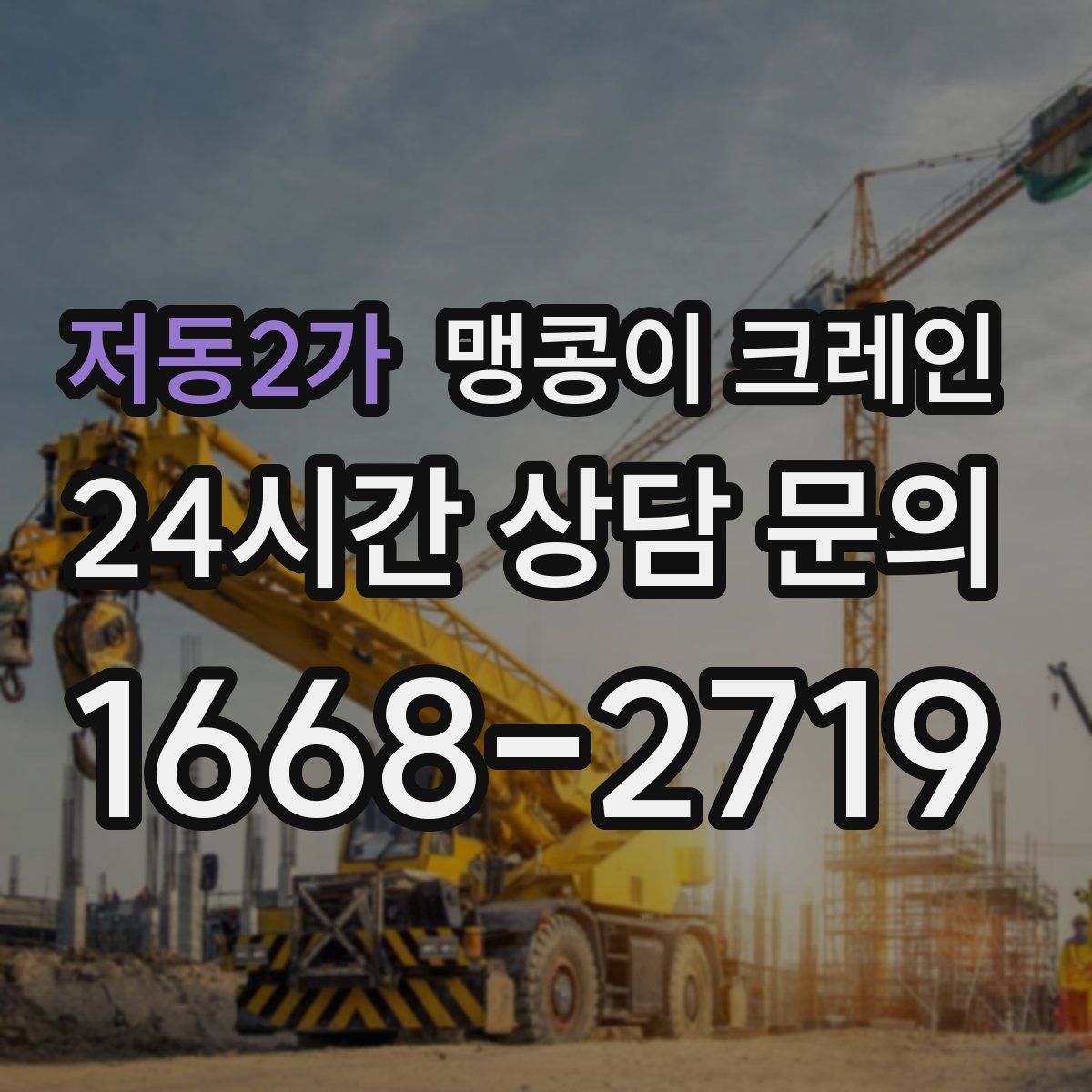 저동2가 맹콩이 크레인