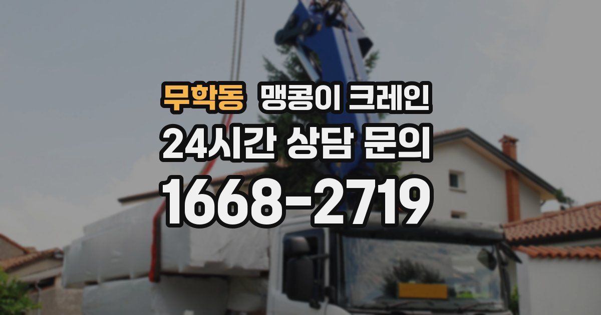 무학동 맹콩이 크레인