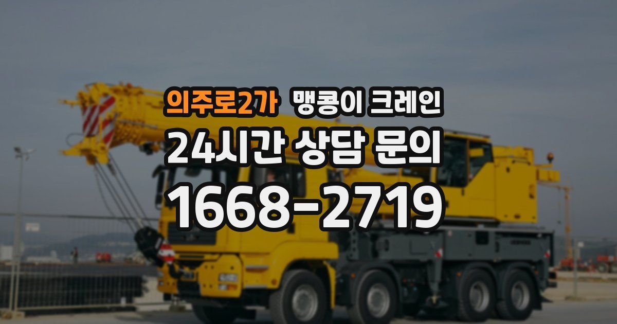 의주로2가 맹콩이 크레인