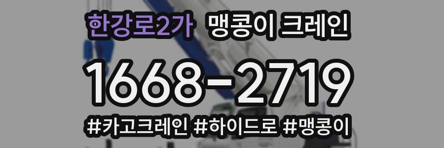 한강로2가 맹콩이 크레인