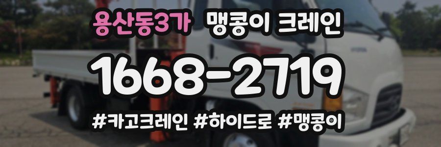 용산동3가 맹콩이 크레인