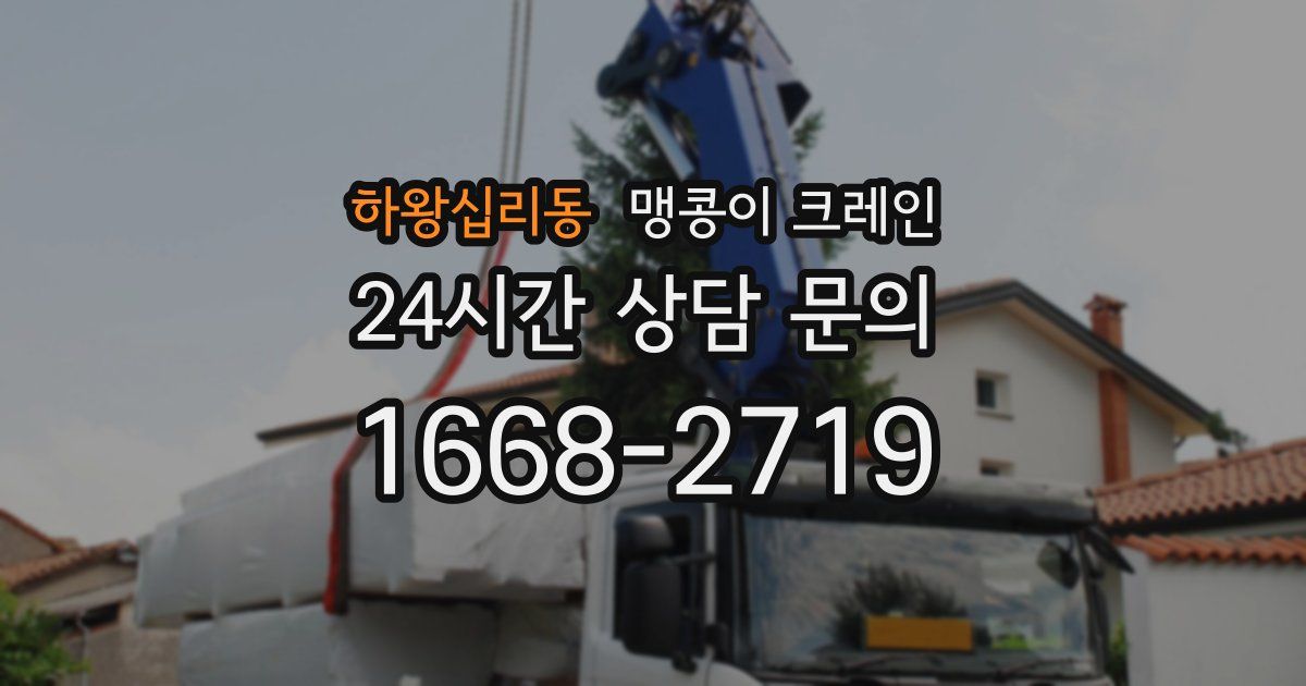 하왕십리동 맹콩이 크레인