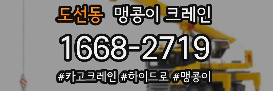 도선동 맹콩이 크레인