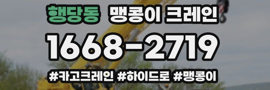 행당동 맹콩이 크레인