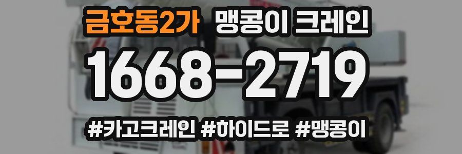 금호동2가 맹콩이 크레인