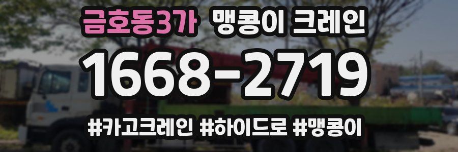 금호동3가 맹콩이 크레인
