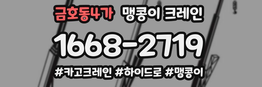 금호동4가 맹콩이 크레인