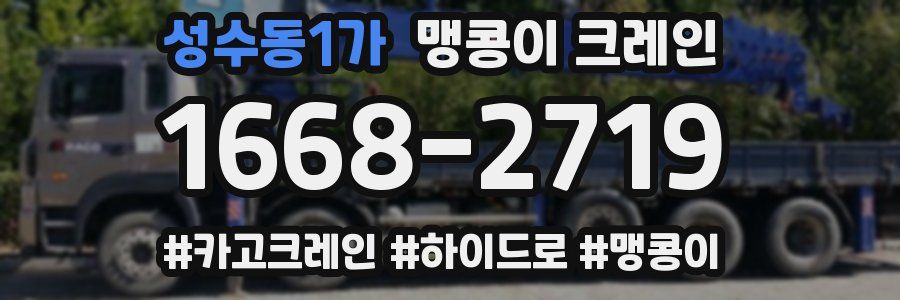 성수동1가 맹콩이 크레인