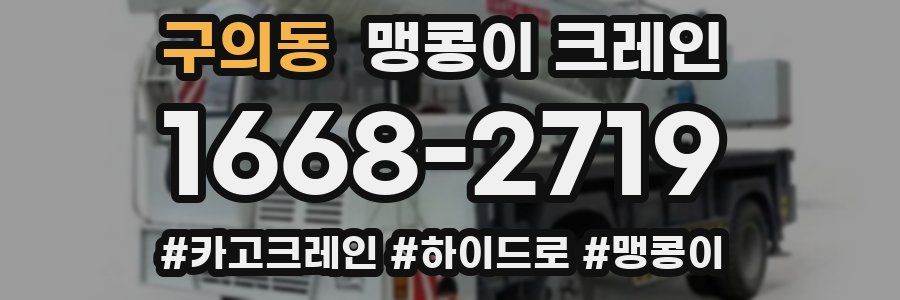 구의동 맹콩이 크레인