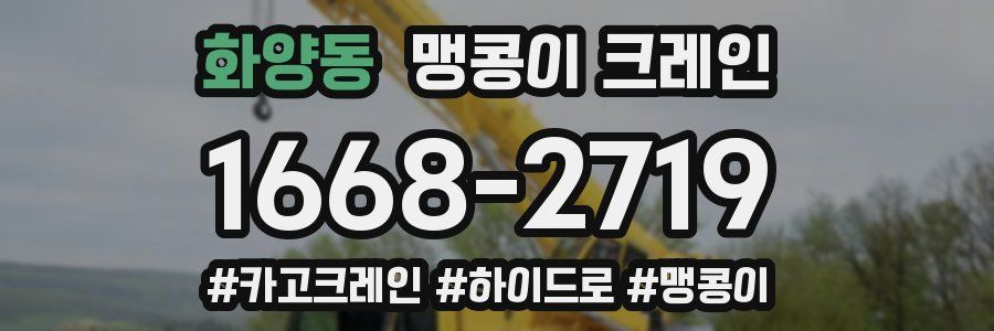 화양동 맹콩이 크레인