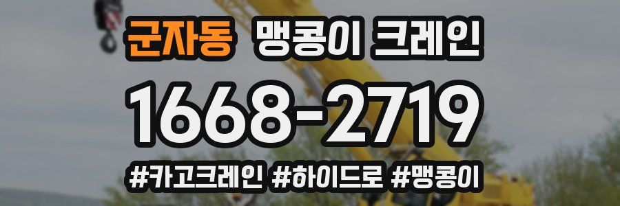 군자동 맹콩이 크레인
