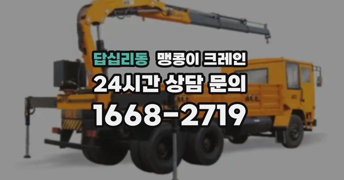 답십리동 맹콩이 크레인