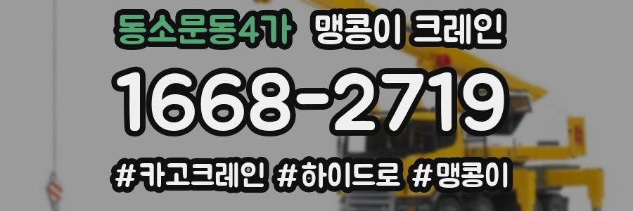 동소문동4가 맹콩이 크레인