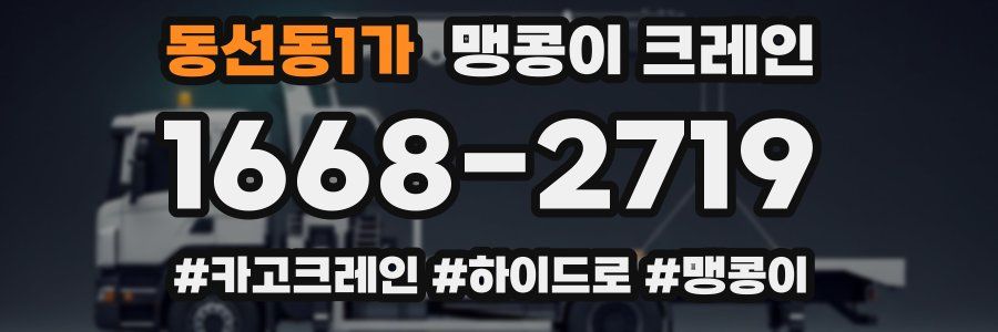 동선동1가 맹콩이 크레인
