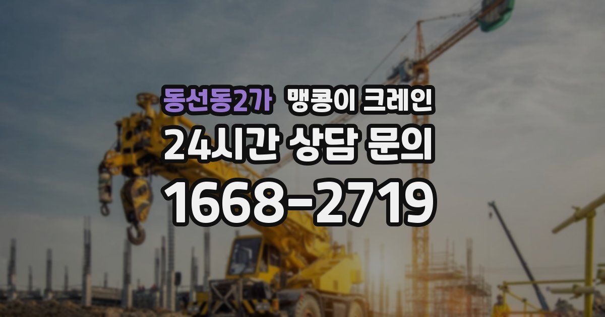 동선동2가 맹콩이 크레인