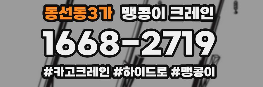 동선동3가 맹콩이 크레인