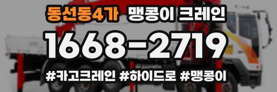 동선동4가 맹콩이 크레인