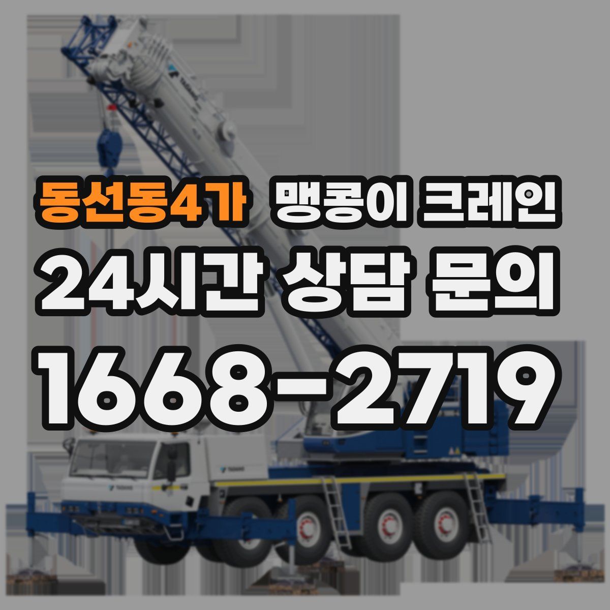 동선동4가 맹콩이 크레인