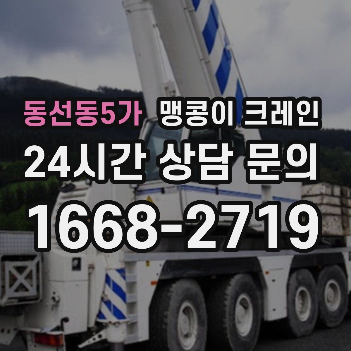 동선동5가 맹콩이 크레인 생산설비 교체 작업에 적합한 이유