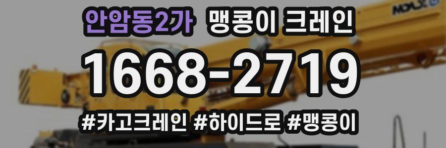 안암동2가 맹콩이 크레인