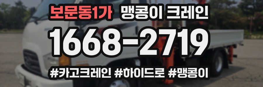 보문동1가 맹콩이 크레인