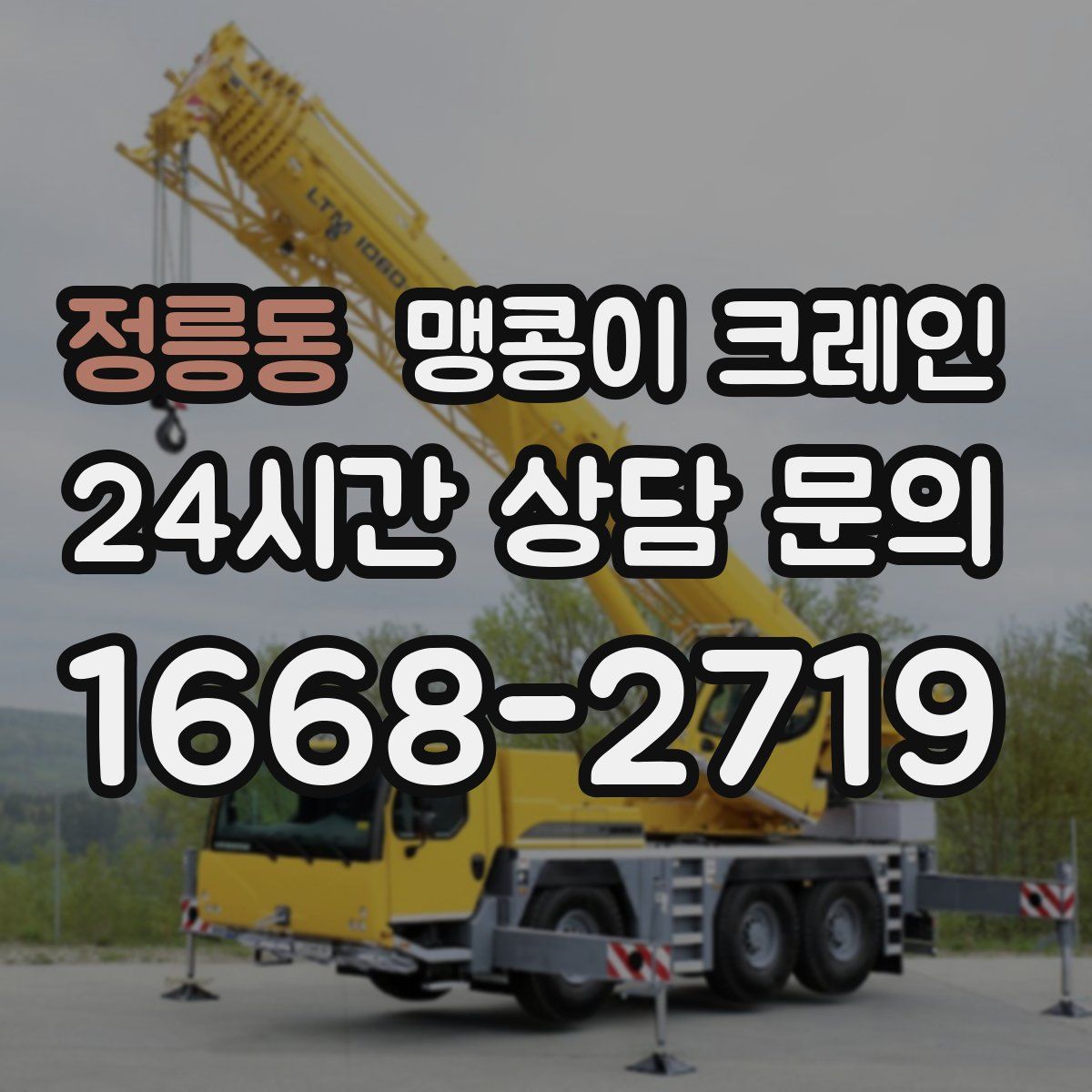 정릉동 맹콩이 크레인