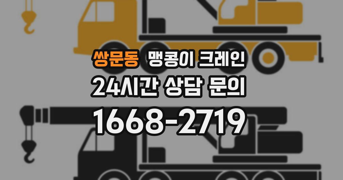 쌍문동 맹콩이 크레인