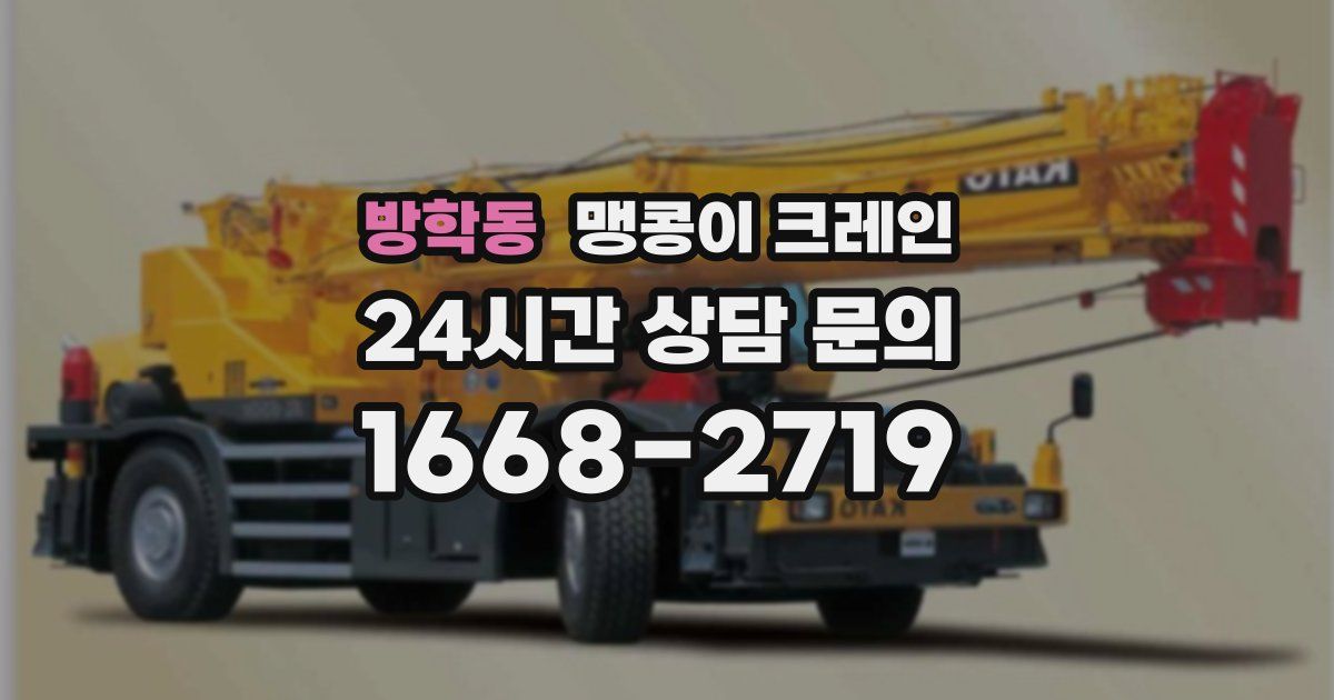방학동 맹콩이 크레인