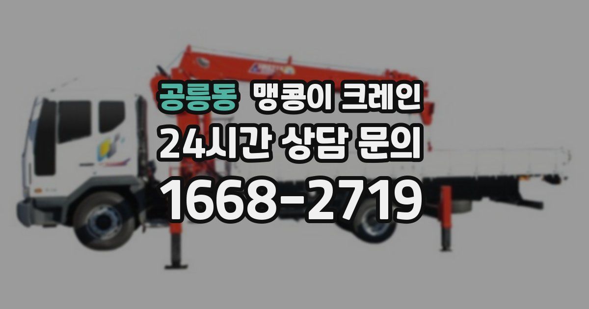 공릉동 맹콩이 크레인