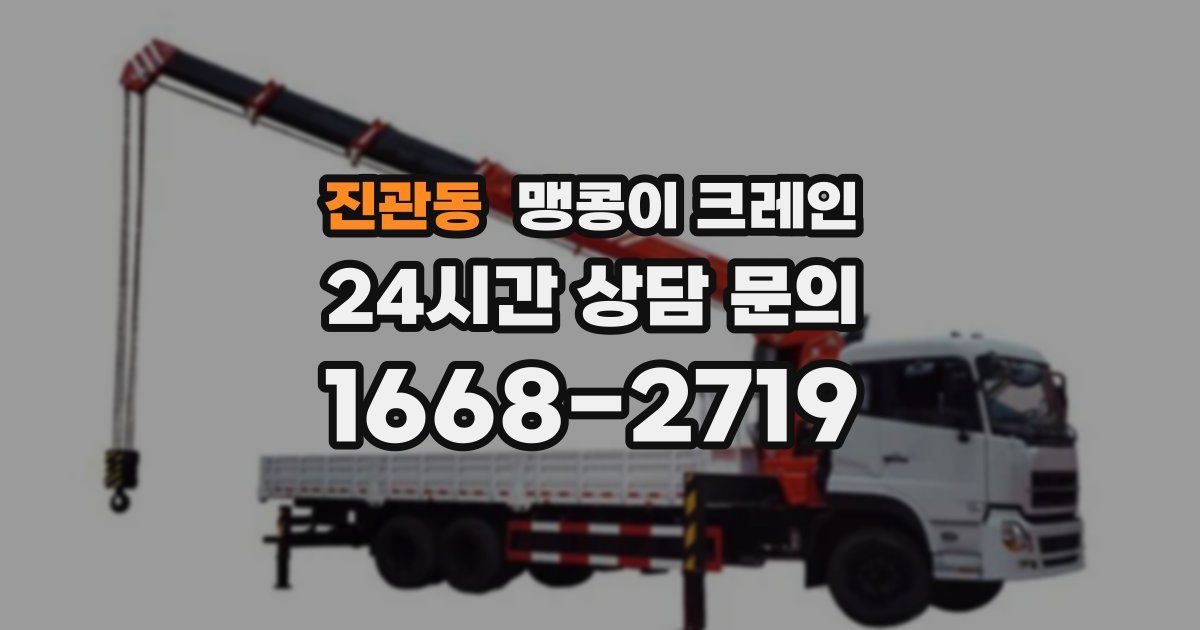 진관동 맹콩이 크레인