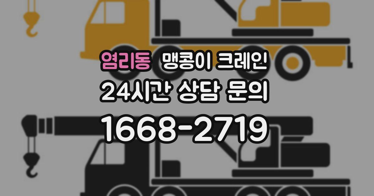 염리동 맹콩이 크레인