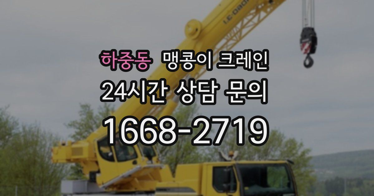 하중동 맹콩이 크레인