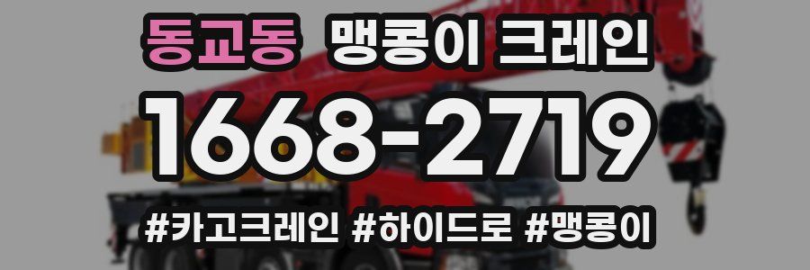 동교동 맹콩이 크레인