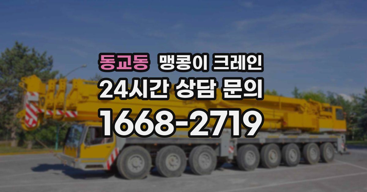 동교동 맹콩이 크레인