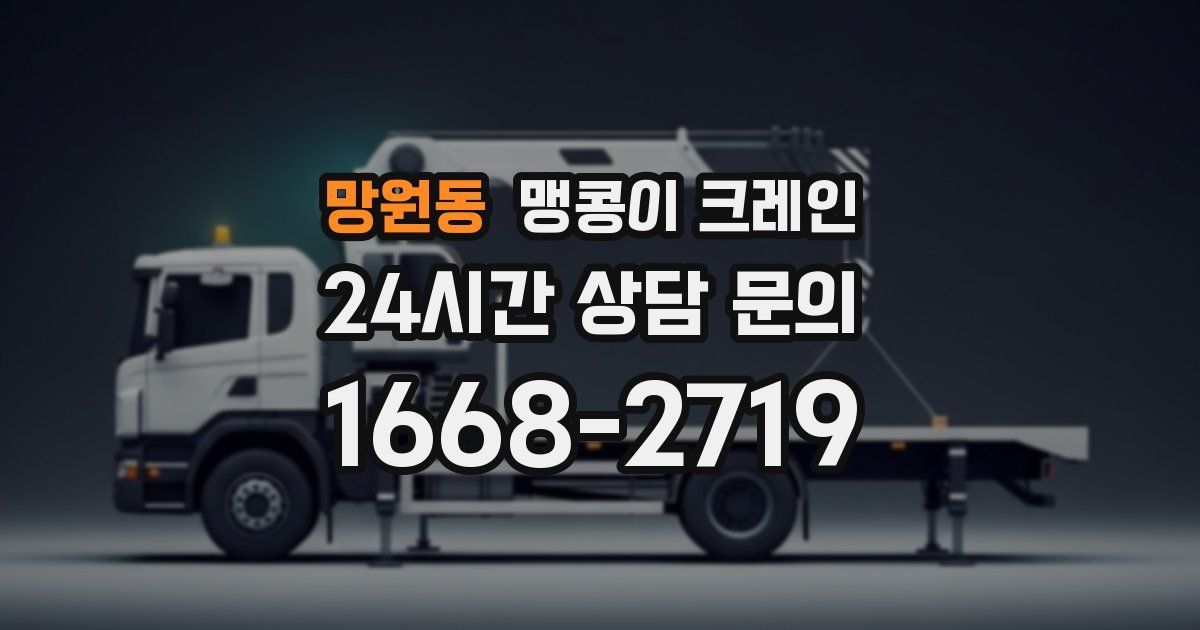 망원동 맹콩이 크레인