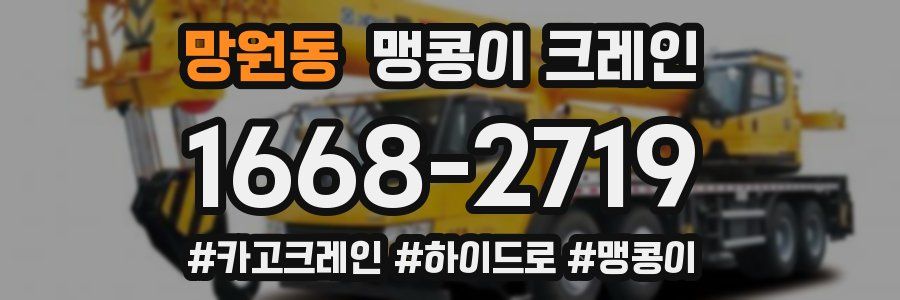 망원동 맹콩이 크레인